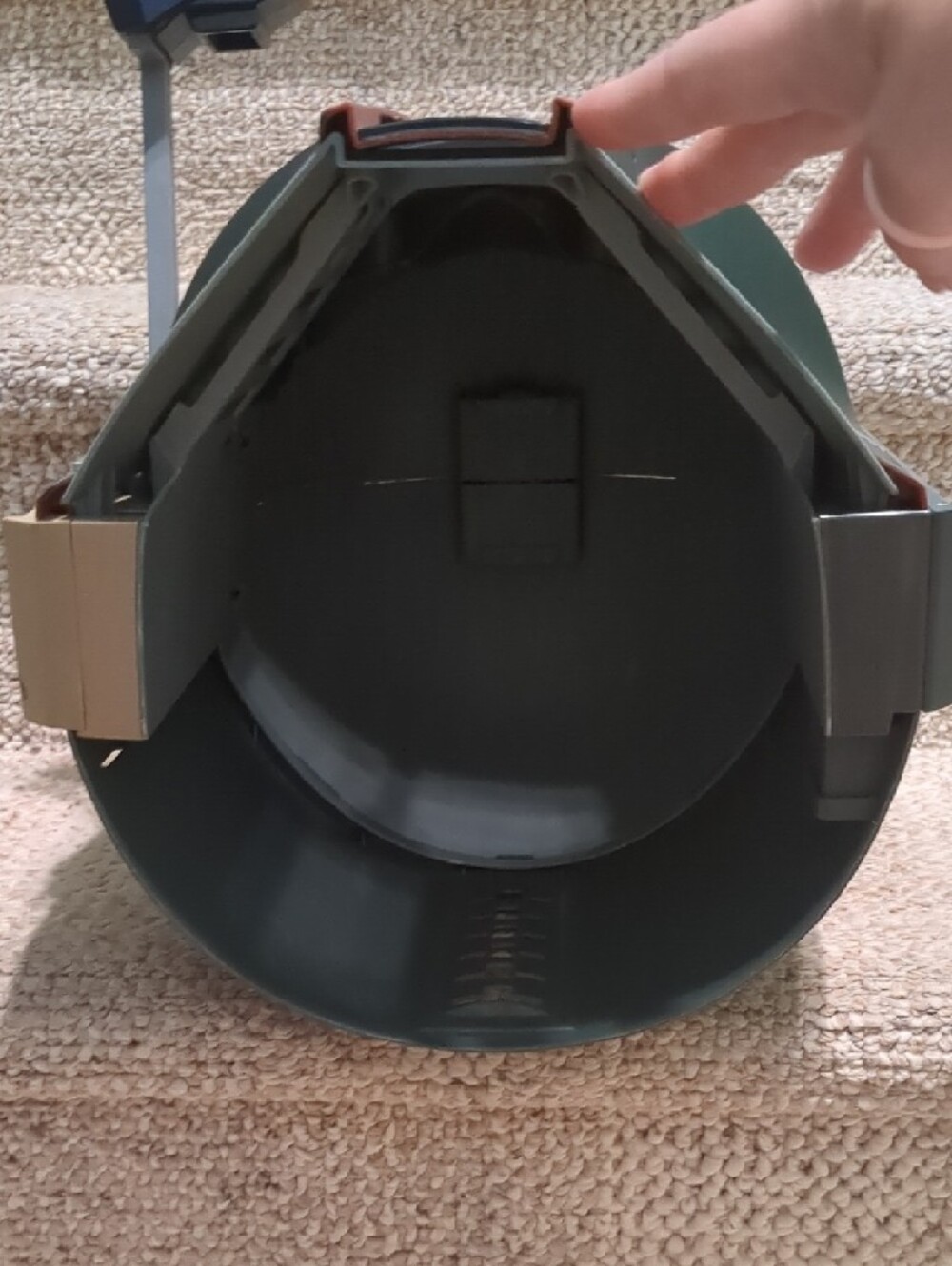 Boba Fett Style Mandalorian Helmet - Green & Brown - Picture 2 of 6
